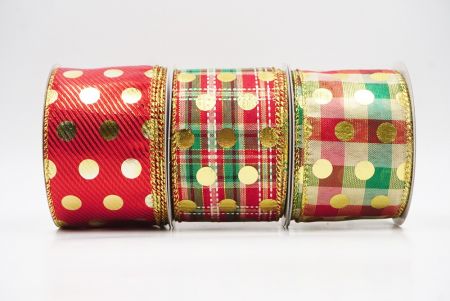 Gold Polka Dots Holiday Wired Ribbon_KF9774.KF9775.KF9776.KF9777.KF9778.KF9779.KF9780.KF9781.KF9782 (3)